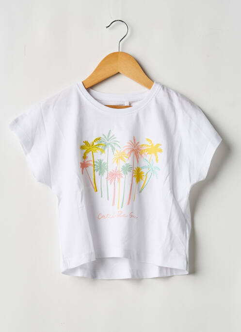 Tricou alb NAME IT fille