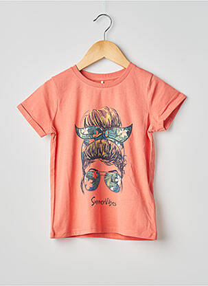 Tricou portocalie NAME IT fată