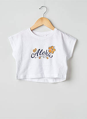 Tricou alb NAME IT fille