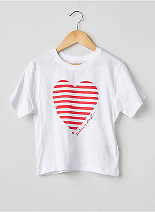 Tricou alb NAME IT fată