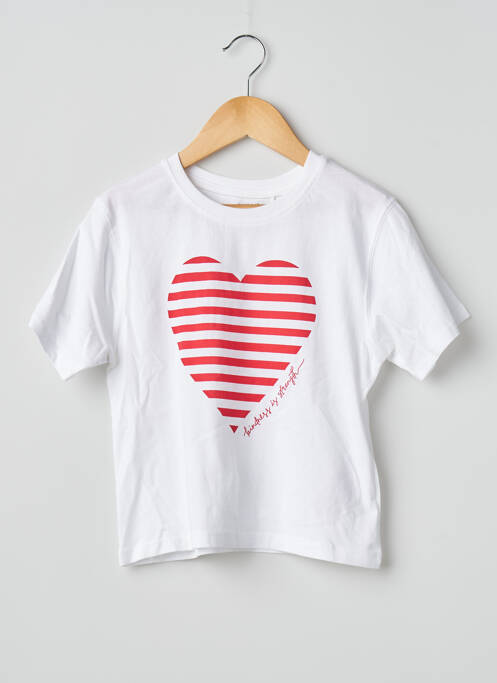 Tricou alb NAME IT fille