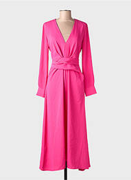 Rochie lungă roz MANGO femeie