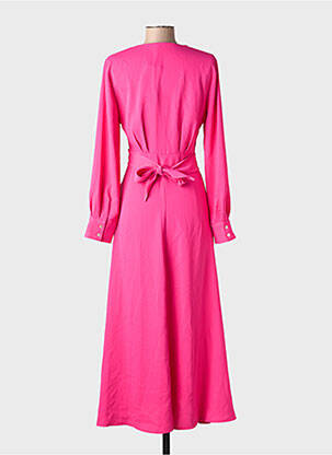 Rochie lungă roz MANGO femeie