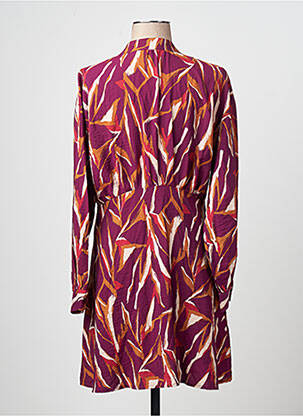Rochie midi guler în v violet VILA femeie