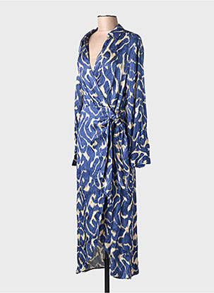Rochie lungă albastru MANGO femeie