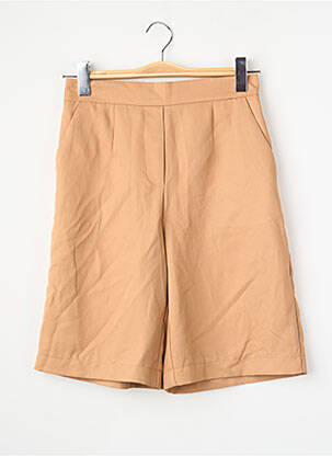 Șort croială dreaptă talie înaltă maro PIECES femme