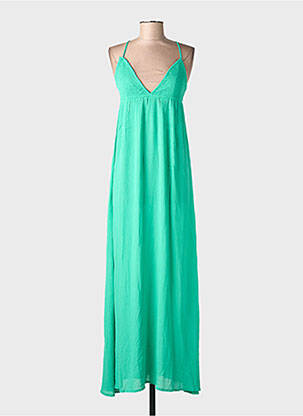 Rochie lungă fără mâneci fără mâneci verde ONLY femeie