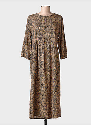 Rochie lungă maro ZABAIONE femeie