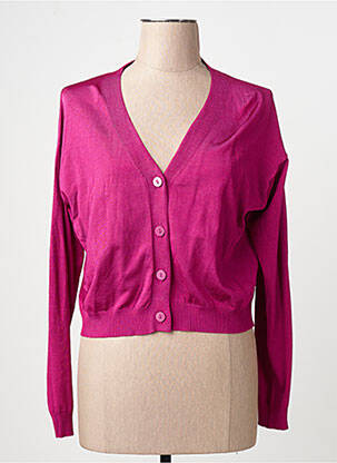 Vestă cu mâneci lungi roz MANGO femme