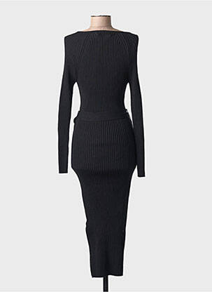 Rochie lungă negru MANGO femeie