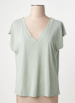 Tricou guler în v mâneci scurte gri ONLY femme