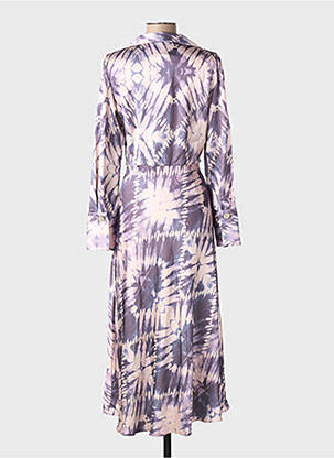 Rochie lungă violet MANGO femeie