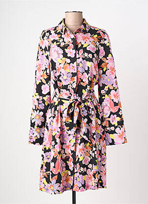 Rochie midi guler rotund roz VERO MODA femeie