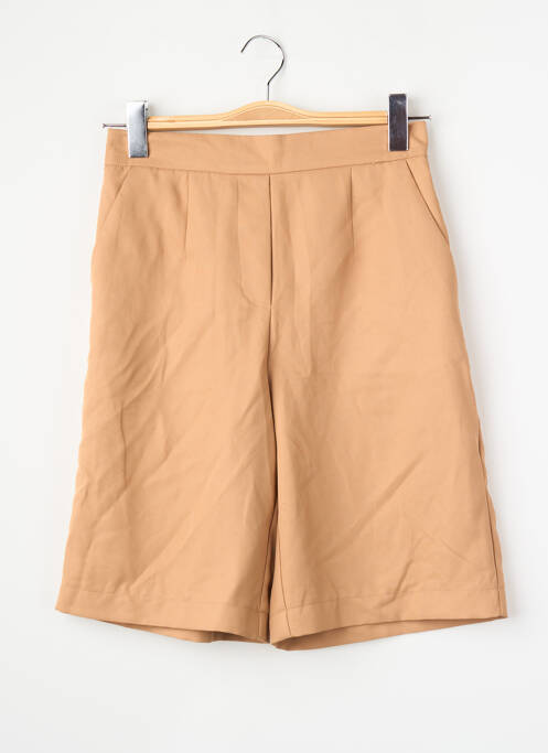 Șort croială dreaptă talie înaltă maro PIECES femme