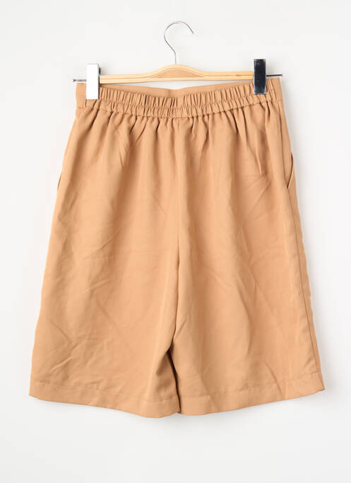 Șort croială dreaptă talie înaltă maro PIECES femme