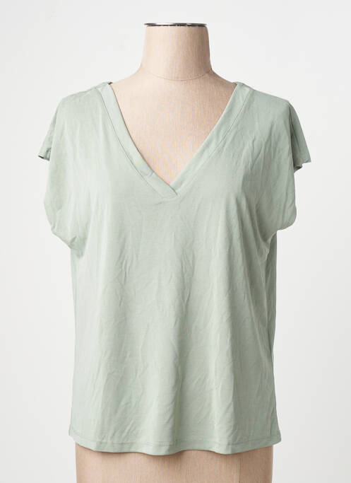 Tricou guler în v mâneci scurte gri ONLY femme