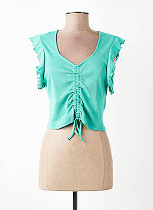 Tricou croială dreaptă verde ONLY femeie