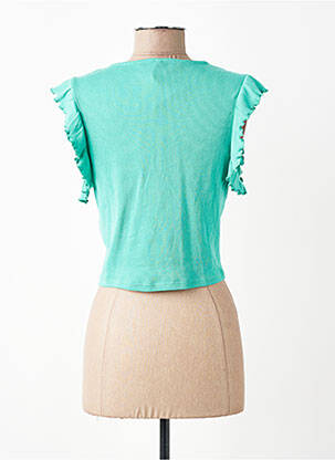 Tricou croială dreaptă verde ONLY femeie