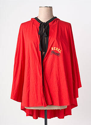 Poncho roșu ZEB STYLE LAB  femeie
