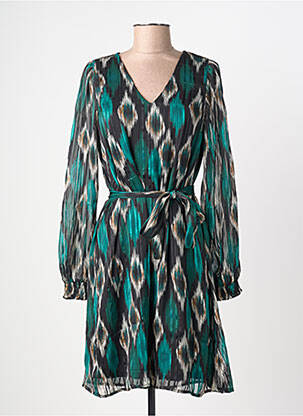 Rochie midi guler rotund verde VERO MODA femeie