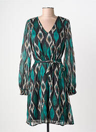 Rochie midi guler rotund verde VERO MODA femme