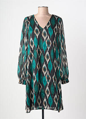 Rochie midi guler rotund verde VERO MODA femeie