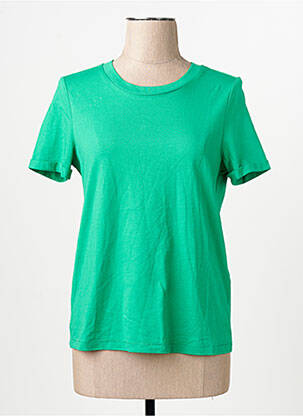 Tricou croială dreaptă mâneci scurte verde VERO MODA femme