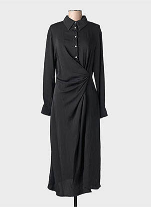 Rochie lungă negru MANGO femeie