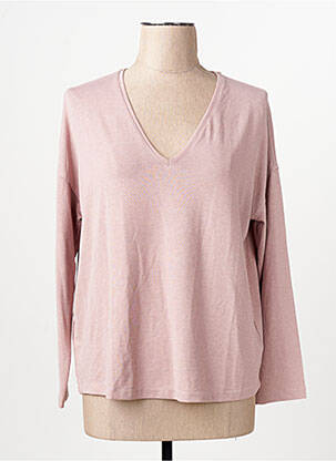 Tricou roz MANGO femme