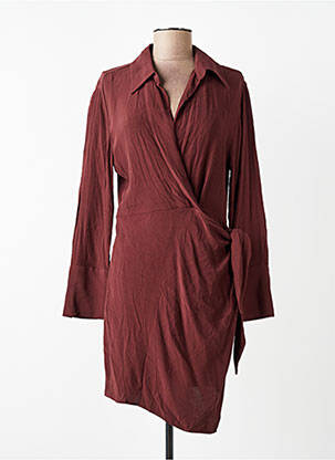 Rochie scurtă maro MANGO femeie
