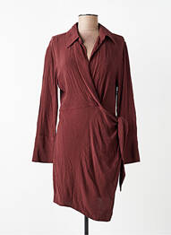 Rochie scurtă maro MANGO femeie