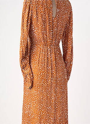 Rochie lungă portocalie MANGO femeie