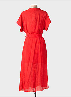 Rochie lungă roșu MANGO femeie