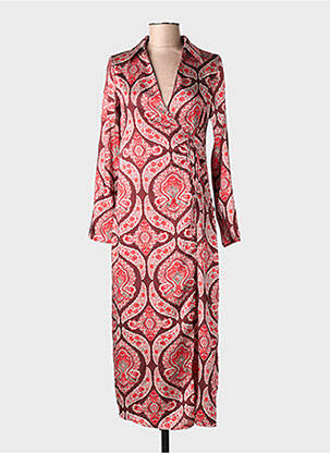 Rochie lungă roșu MANGO femeie