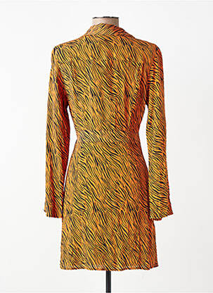 Rochie midi portocaliu MANGO femeie