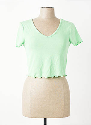 Tricou croială dreaptă verde ONLY femeie