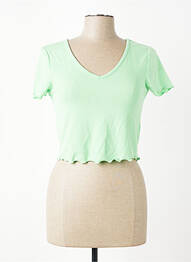 Tricou croială dreaptă verde ONLY femeie