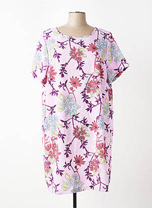 Rochie scurtă mâneci scurte mâneci scurte roz CARMAKOMA femme