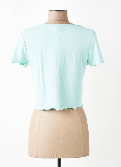 Tricou guler în v mâneci scurte albastru ONLY femme