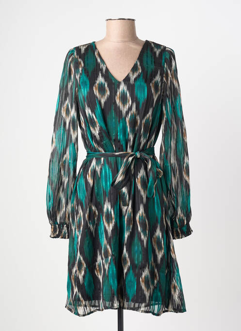 Rochie midi guler rotund verde VERO MODA femme