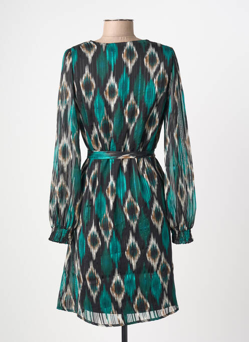 Rochie midi guler rotund verde VERO MODA femme