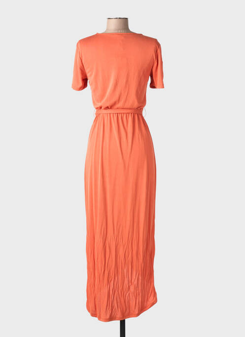 Rochie midi mâneci scurte mâneci scurte portocaliu OBJECT femme