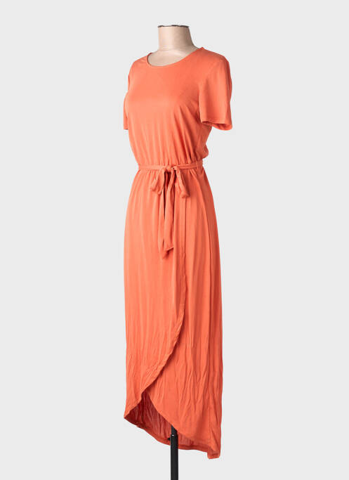 Rochie midi mâneci scurte mâneci scurte portocaliu OBJECT femme