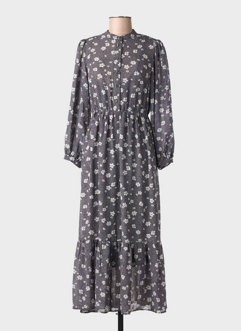 Rochie lungă guler în v gri ONLY femme