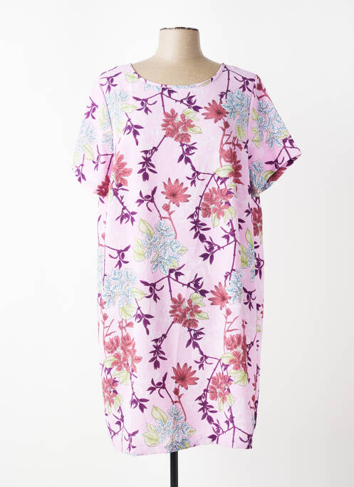 Rochie scurtă mâneci scurte mâneci scurte roz CARMAKOMA femme