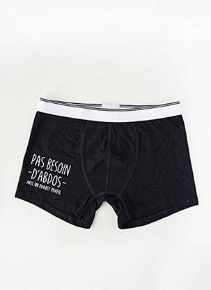 Boxer negru MONSIEUR TSHIRT bărbat