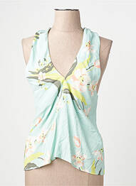 Tricou albastru MANGO femeie