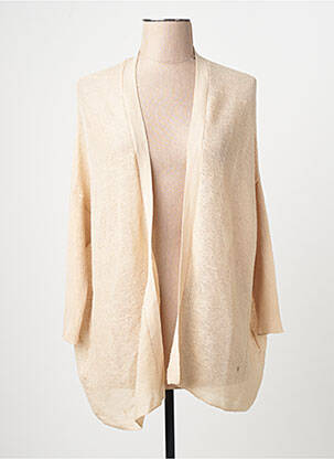 Vestă cu mâneci lungi bej MANGO femme