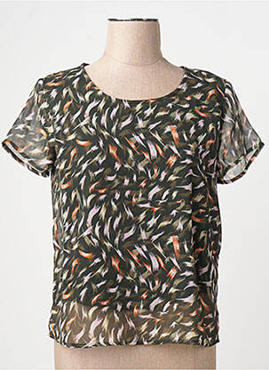 Tricou guler rotund verde ONLY femeie