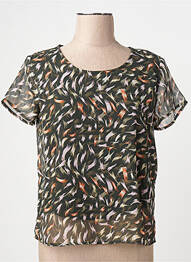Tricou guler rotund verde ONLY femeie